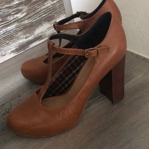 Crown Vintage T Strap Leather Women’s Shoes